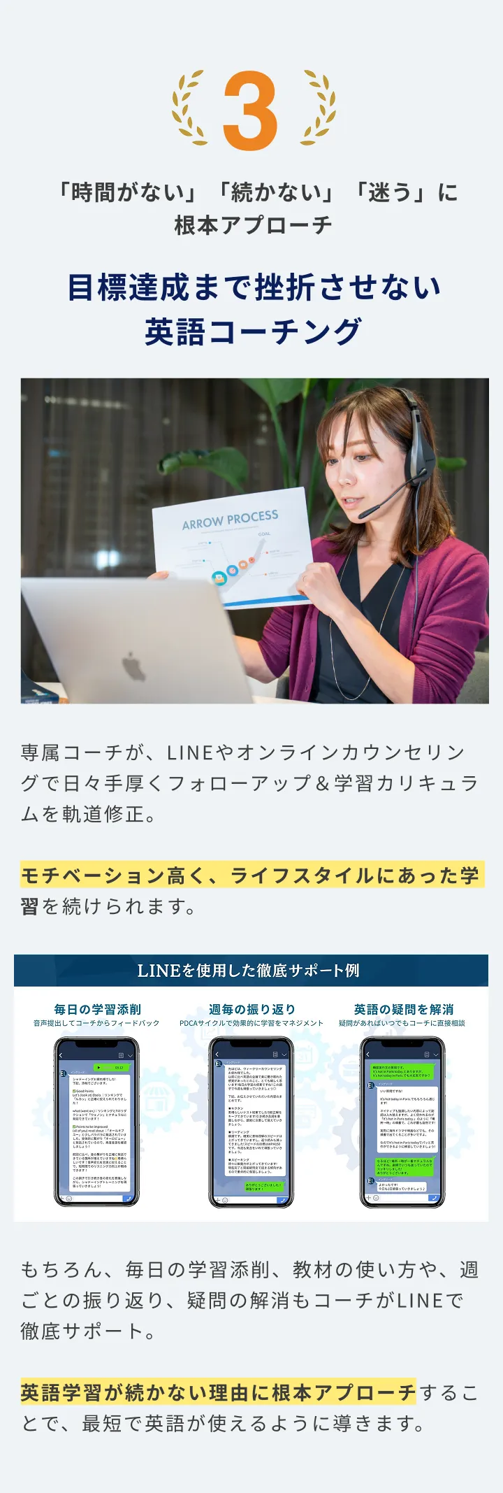 3 挫折させない英語コーチング
