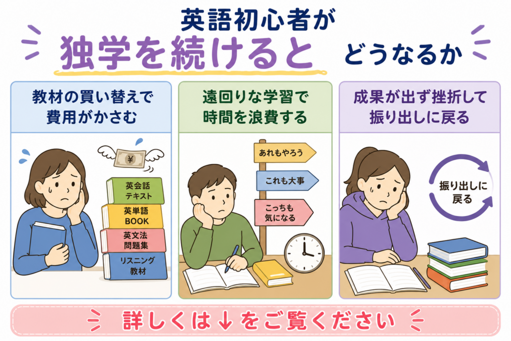 英語　初心者　独学　続ける　どうなる