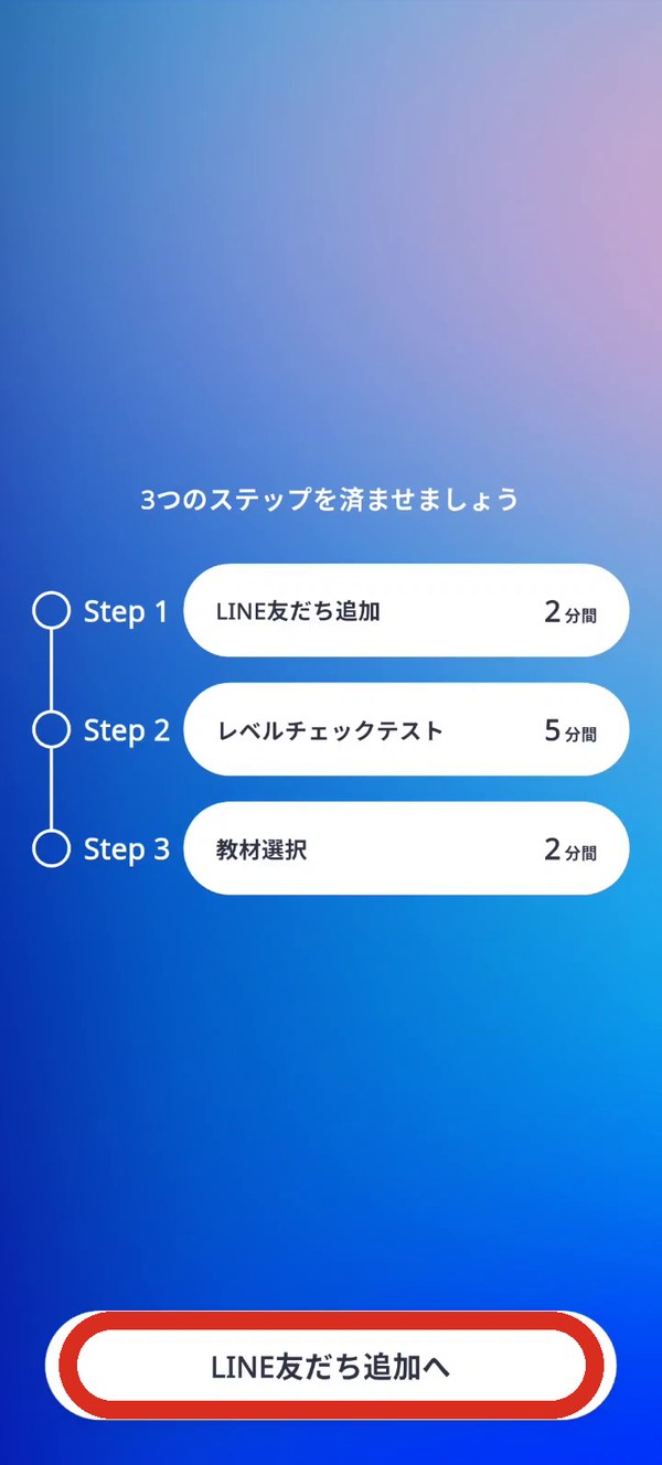 3つのステップを進める